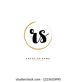R S RS Initial logo template vector