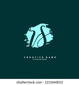 R S RS Initial logo template vector