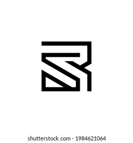 r s s s s s sInitial Logo-Design Vektorgrafik-Vorlage