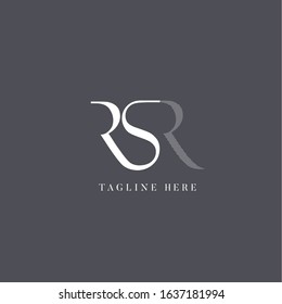 R S R, RSR letters Joint logo icon vector template for corporate logo and business card.