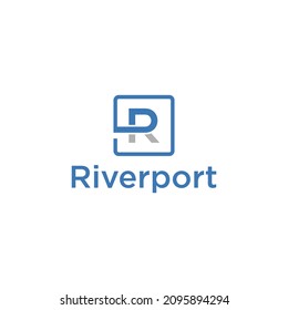 r shape letter icon symbol logo design concept 