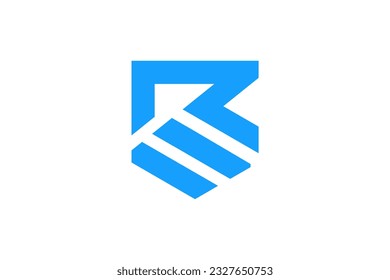 R Shield Logo Design Vector Sign 