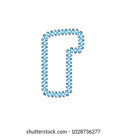 R Shoelace Letter Logo Icon Design