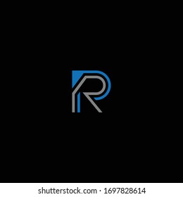 R diseños de letra única para logotipos e iconos
