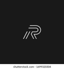 Diseños de iconos y logotipos de letra única