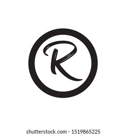 R symbol copyright vector image