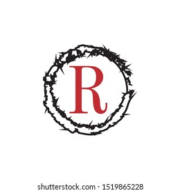 R symbol copyright vector image