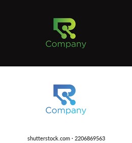 r tech logo design and premium vector templates