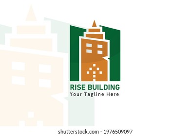 R Type Building logo Template Clean and professional