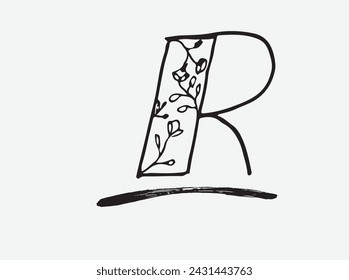 r Typography logo brush art ink  typography exploration