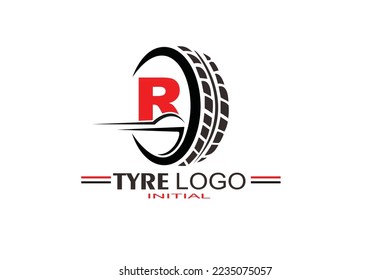 R Tyre Letter logo template for your branding.