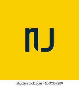 R & U joint logo bold letter design with business card template