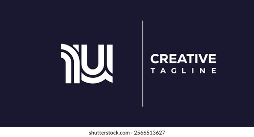 R and U logo design. RU abstract Letters Logo Monogram. This logo design is the process of creating a visual symbol that represents a brand, company, or individual.