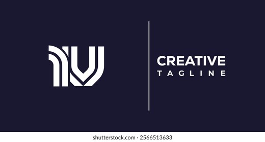 R and V logo design. RV abstract Letters Logo Monogram. This logo design is the process of creating a visual symbol that represents a brand, company, or individual.