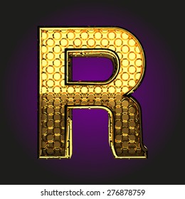 R Vector Golden Letter Stock Vector (Royalty Free) 276878759 | Shutterstock