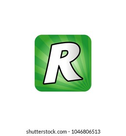 r vector icon