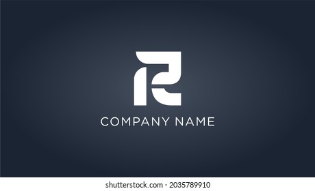 R vector logo icon design template elements company name