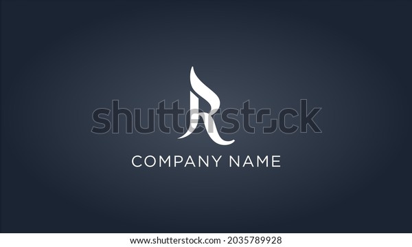 R Vector Logo Icon Design Template Stock Vector (Royalty Free ...