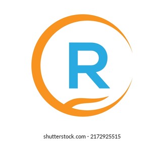 R vector logo icon illustration design isolated background symbol
