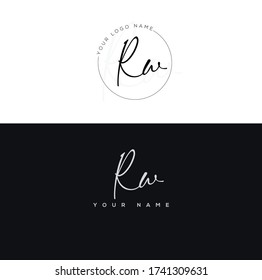  R W RW Initial letter handwriting and signature logo.	
