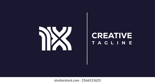R and X logo design. RX abstract Letters Logo Monogram. This logo design is the process of creating a visual symbol that represents a brand, company, or individual.