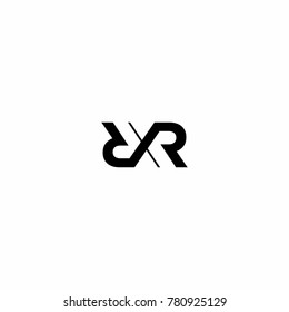 R XR RR Letter Initial Logo Vector