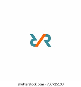 R XR RR Letter Initial Logo Vector