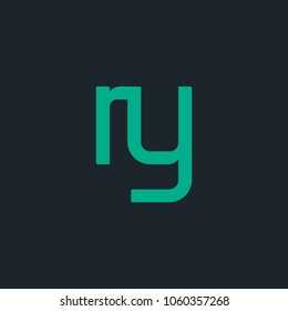 R & Y joint logo bold letter design with business card template