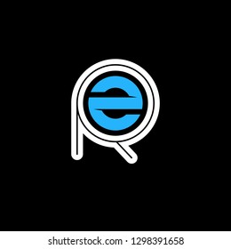 R Z initial letter, modern logo design template vector