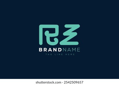 R and Z logo design. RZ abstract Letters Logo Monogram. This logo design is the process of creating a visual symbol that represents a brand, company, or individual.