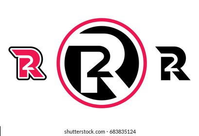 R2 R 2 Two Letter Number Combination. Company Logo Vector Icon