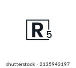 R5, 5R Initial letter logo