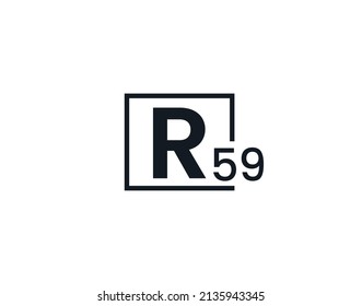 R59, 59R Logo de la letra inicial