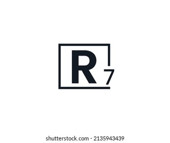 R7 7r Initial Letter Logo Stock Vector (Royalty Free) 2135943439