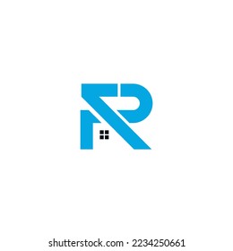 R7 letter logo. R7 Letter Design Vector and house property management
