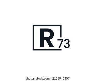 R73, 73R Logo de la letra inicial