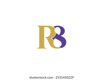 R8 logo design with vector icon template and white background