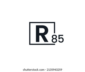 R85, 85R Initial letter logo