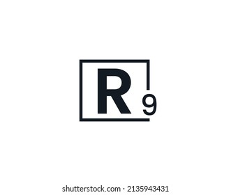 R9, 9R Initial letter logo