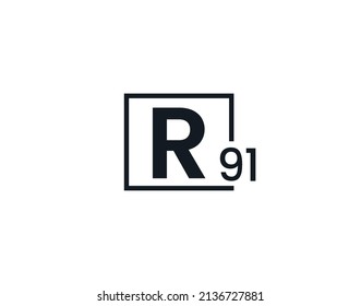 R91, 91R Initial letter logo