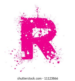 R_splattered_letter