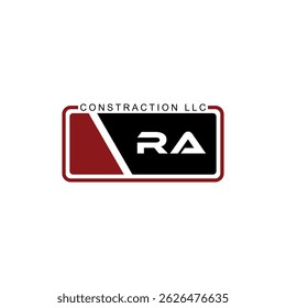 RA Abstract business logo design. RA minimalist unique modern flat abstract letter logo design.