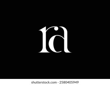 RA Abstract Letters Logo Monogram