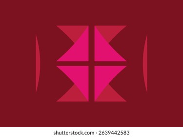 Ra abstract various shapes pattern background