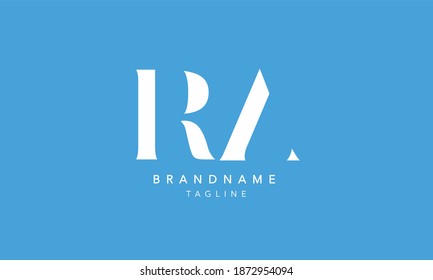 RA Alphabet Initial Letter Monogram Icon Logo Vektorgrafik