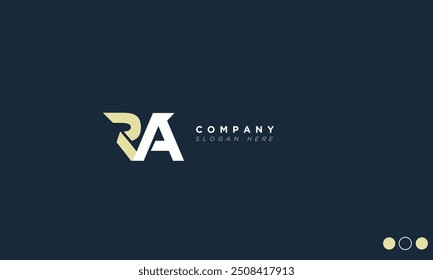 RA Alphabet Buchstaben Initialen Monogramm Logo AR, R und A