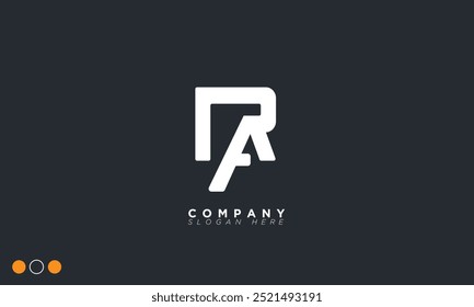  RA Alphabet letters Initials Monogram logo AR, R and A