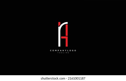 RA AR Abstract initial monogram letter alphabet logo design