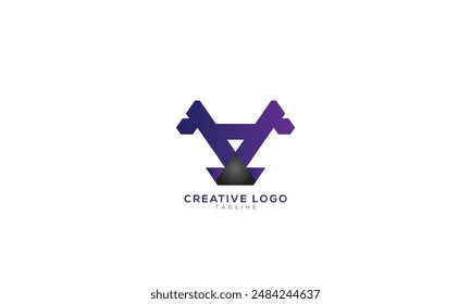 RA AR Abstract initial monogram letter alphabet logo design