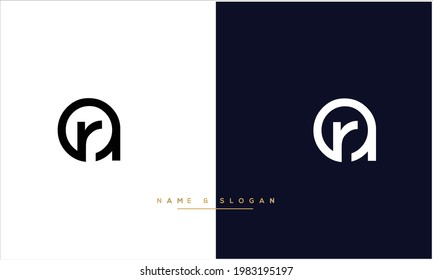 RA ,AR Abstract Letters Logo monogram